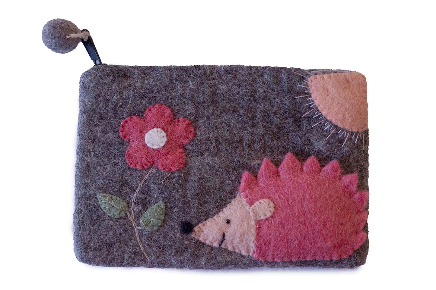 Hand Crafted Felt: Hedgehog Pouch