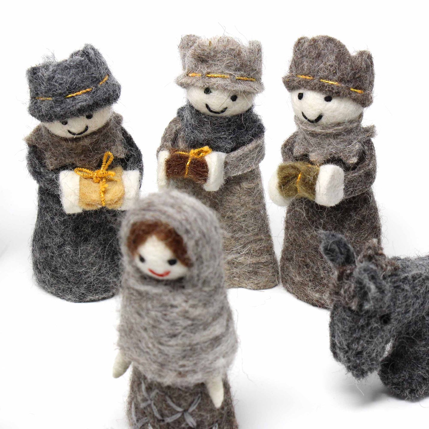 Felted Nativity 12-Piece Set