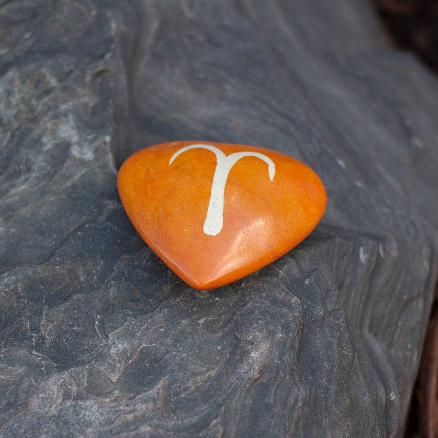 Zodiac Soapstone Hearts, Pack of 5: ARIES