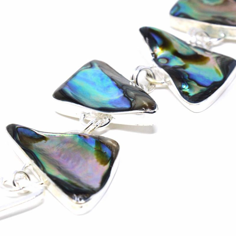 Bracelet, Abalone Triangle Link