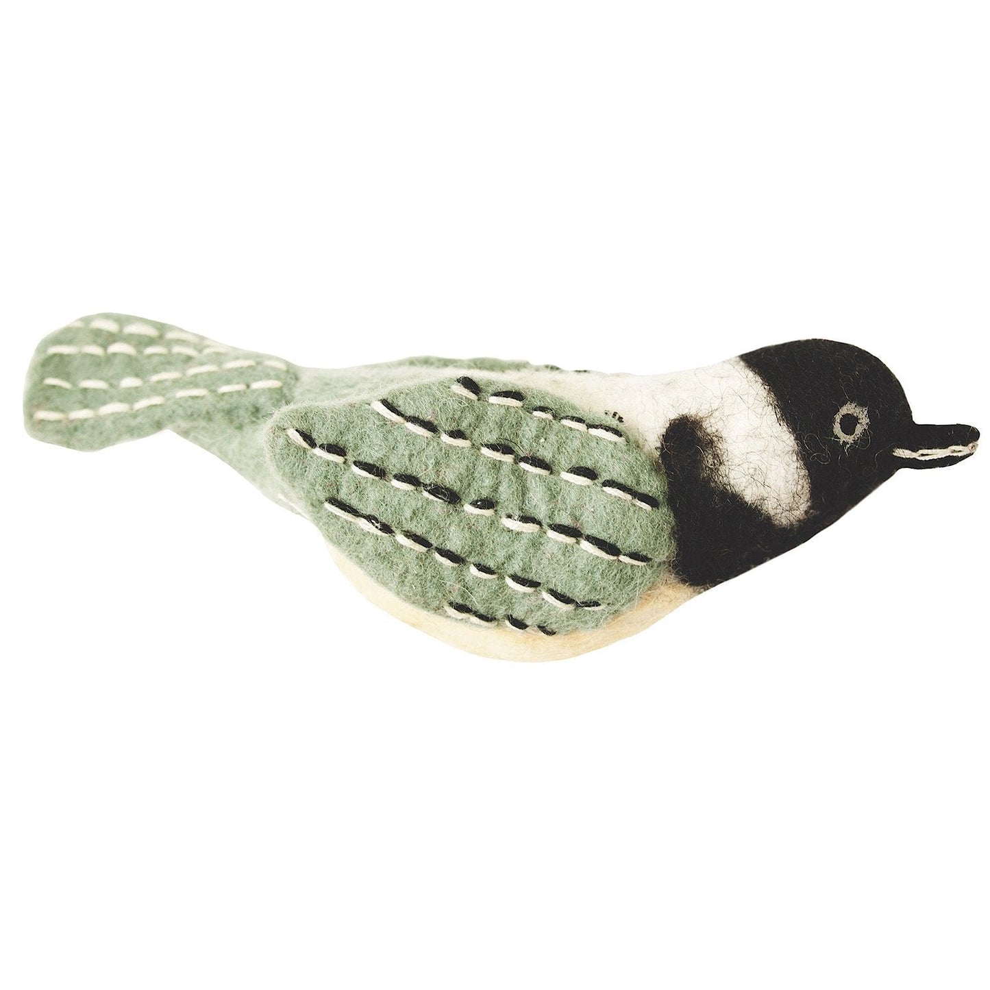 Felt Bird Garden Ornament - Chickadee - Wild Woolies (G)