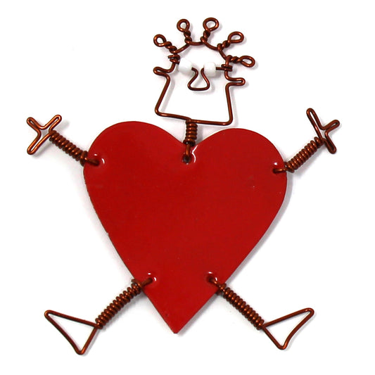 Dancing Girl Heart Pin - Creative Alternatives